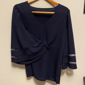 Navy blouse